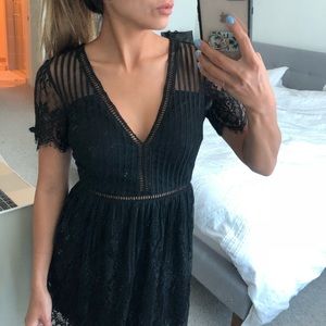 Beautiful lace and eyelet dress with open back